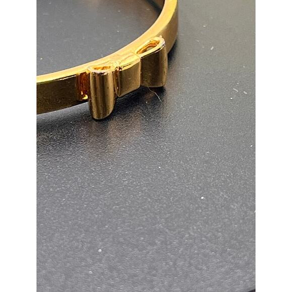 Kate Spade New York Gold Tone  "Take A Bow" Bangle Bracelet - Picture 10 of 12